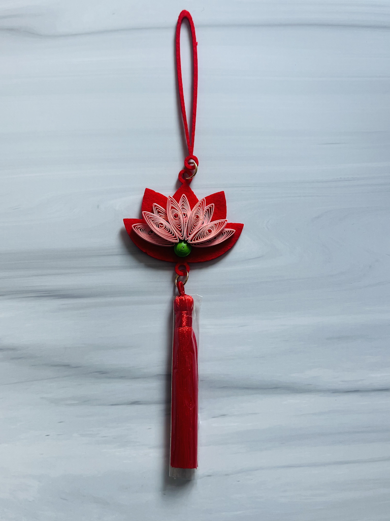 新春捲紙掛飾 - 蓮花